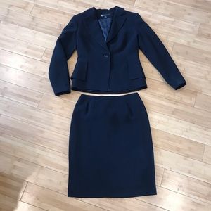 Navy Blue Skirt Suit - Quality piece!